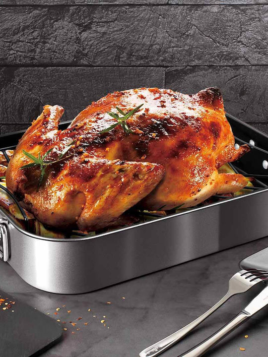 Berlinger Haus Metallic Line Aluminum Rectangular Baking Pan with Non-stick Coating Carbon Pro Edition 28.5x40cm