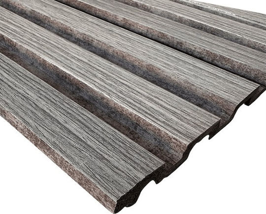 3D Wall Panels Foam with Glue Piano 2 Grey Oak Rust Gray 290x12.2x1.2cm