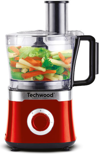 Techwood Πολυμίξερ 800W με Κάδο 1.5lt Κόκκινο