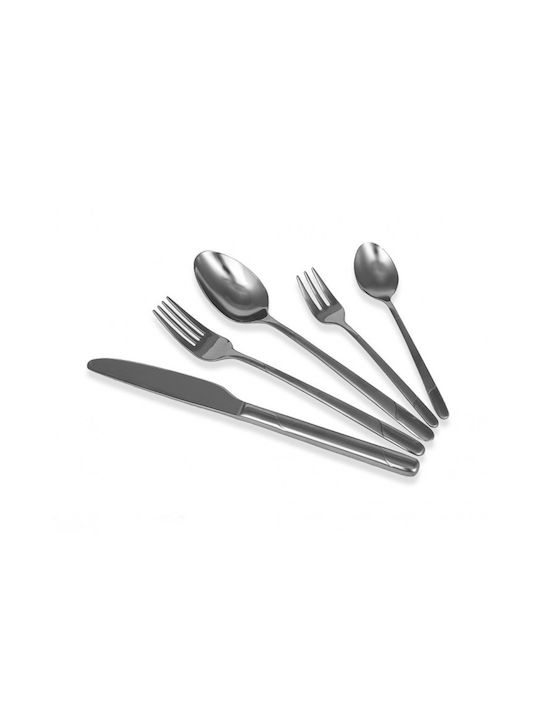 Amil Bestecke 72-Piece Stainless Steel 18/10 Silver Cutlery Set Sandblast 2008