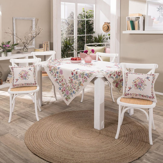 Teoran Aracena Easter Tablecloth Polyester Purple 140x140x140cm