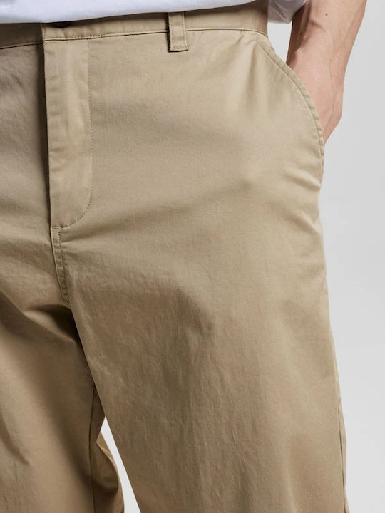 Akjames 901091 Pantaloni Chino Bărbați Bej