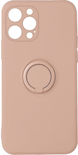 Vennus Ring Back Cover Σιλικόνης Light Pink (iPhone 12 Pro Max)