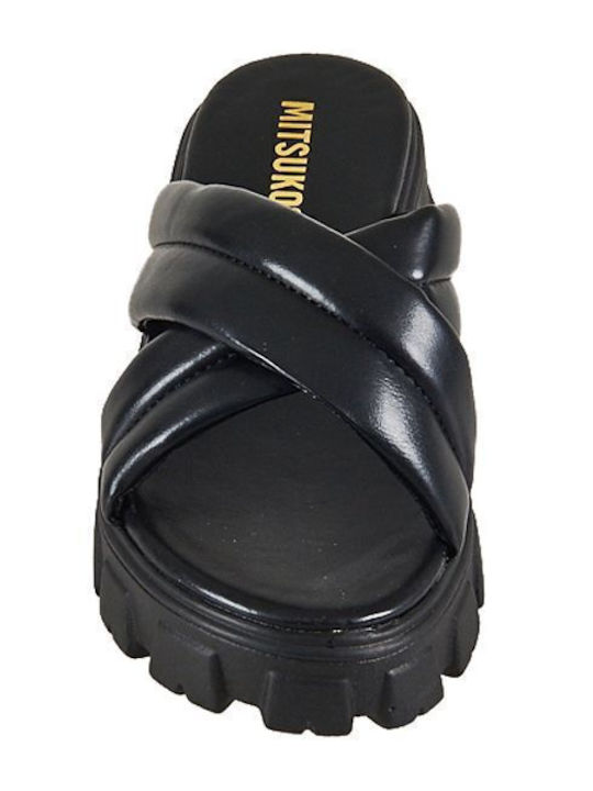 Women's Flat Sandals in Black Color