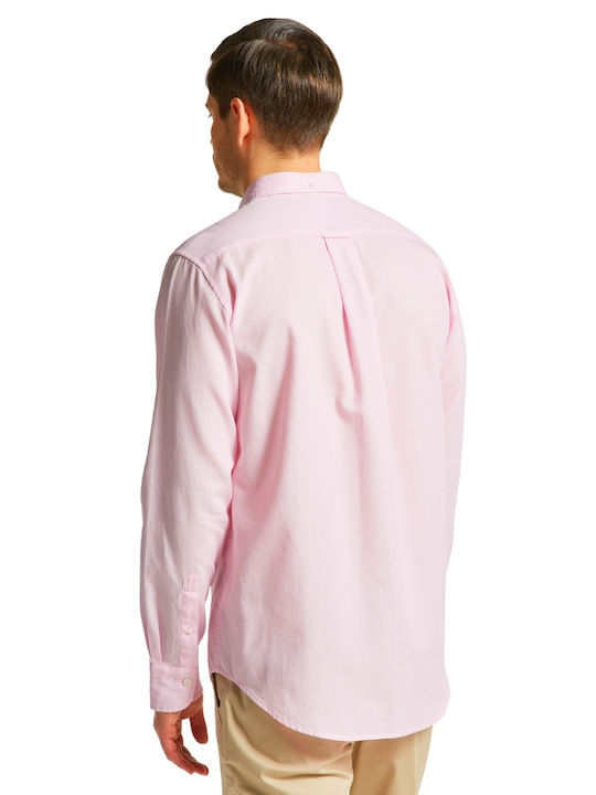 Gant Men's Shirt Long Sleeve Cotton California Pink