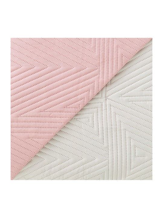 Borea Premium Coverlet Single from Polyester Pink 160x240cm