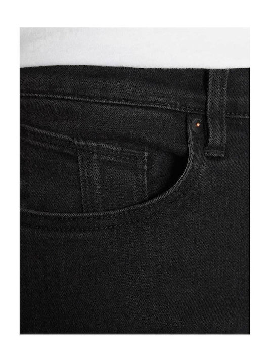 Vorta Ανδρικό Παντελόνι Τζιν με Slim Straight Εφαρμογή Μαύρο