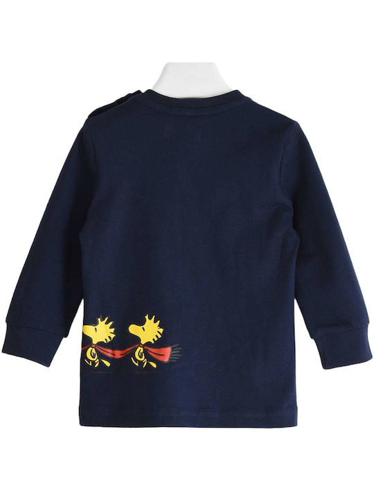 Sarabanda Snoopy Ls T-Shirt 05175-00-3854-526285 Blue Dark Boy