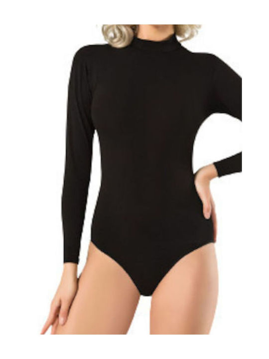 Women's Primo Long Sleeve and Turtleneck Short with Long Sleeve and Turtleneck Black