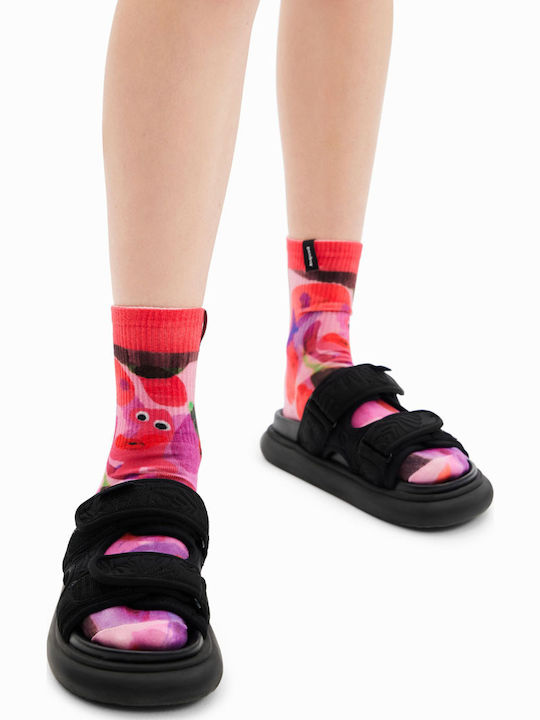 Women's Flat Sandals in Black Color