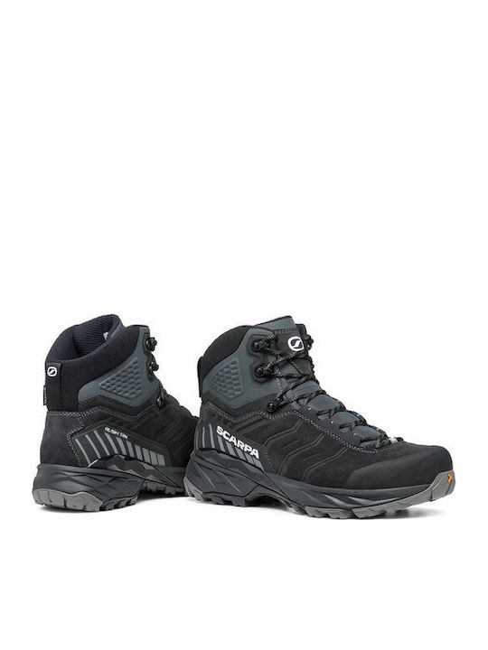 Scarpa Rush GTX Ανδρικά Ορειβατικά Μποτάκια Αδιάβροχα με Μεμβράνη Gore-Tex Μαύρα