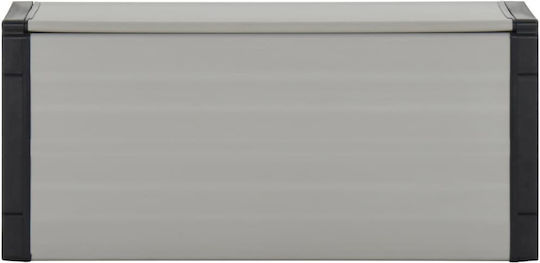 vidaXL Coș de Gunoi Plastic Gri 85x34x40cm 1buc
