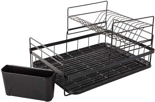 Metallic Black Sink Strainer 43x32x24cm
