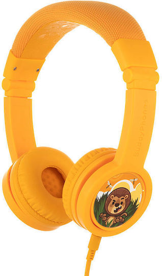 BuddyPhones Explore+ Жични On Ear Слушалки Жълти