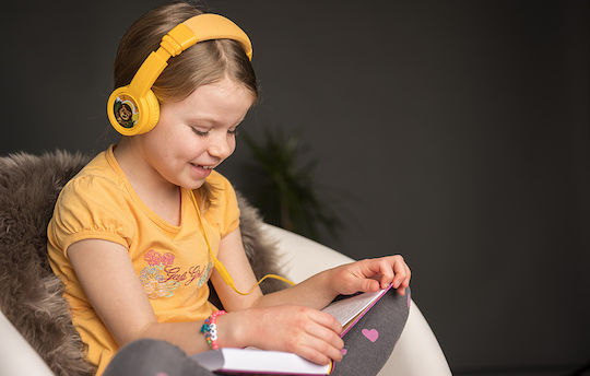 BuddyPhones Explore+ Жични On Ear Слушалки Жълти