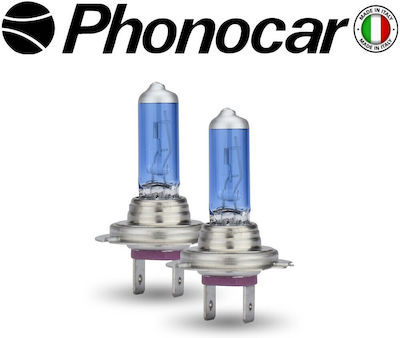 Phonocar Λάμπες Αυτοκινήτου H7 Αλογόνου 4200K Φυσικό Λευκό 12V 55W 2τμχ