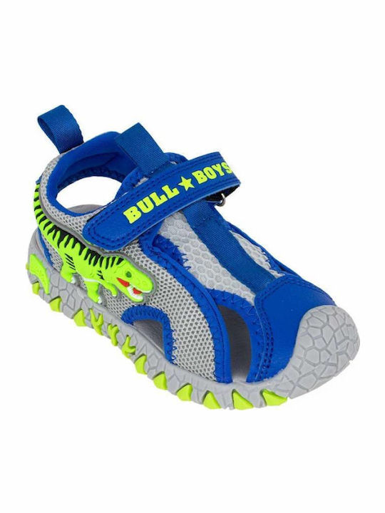 Shoe Sandals with Velcro & Lights Blue