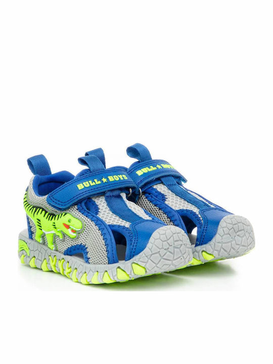 Shoe Sandals with Velcro & Lights Blue