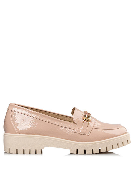 Envie Shoes Women's Leather Loafers Pink