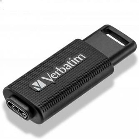 Verbatim Retractable 64GB USB 3.2 Stick with connection USB-C Black