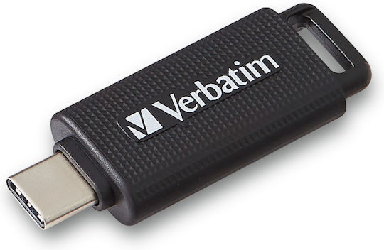 Verbatim Retractable 64GB USB 3.2 Stick with connection USB-C Black