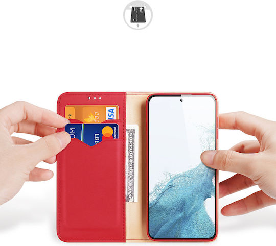 Dux Ducis Hivo Wallet Leather Red (Galaxy S23)