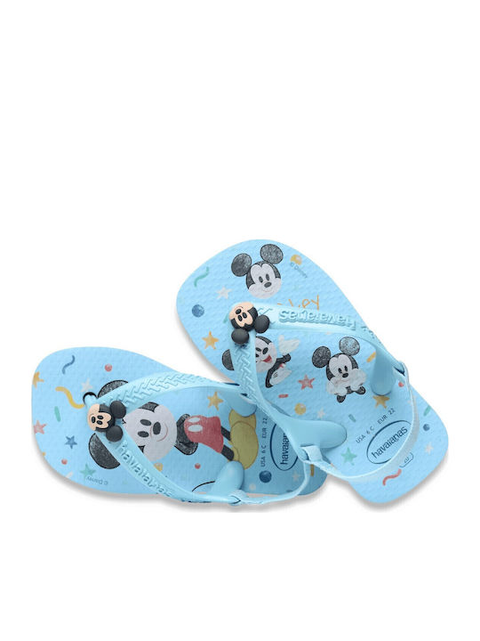 Детски джапанки тип флип-флоп Mickey Светлосин