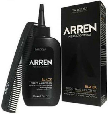 Farcom Arren Set Haarfarbe Black 80ml