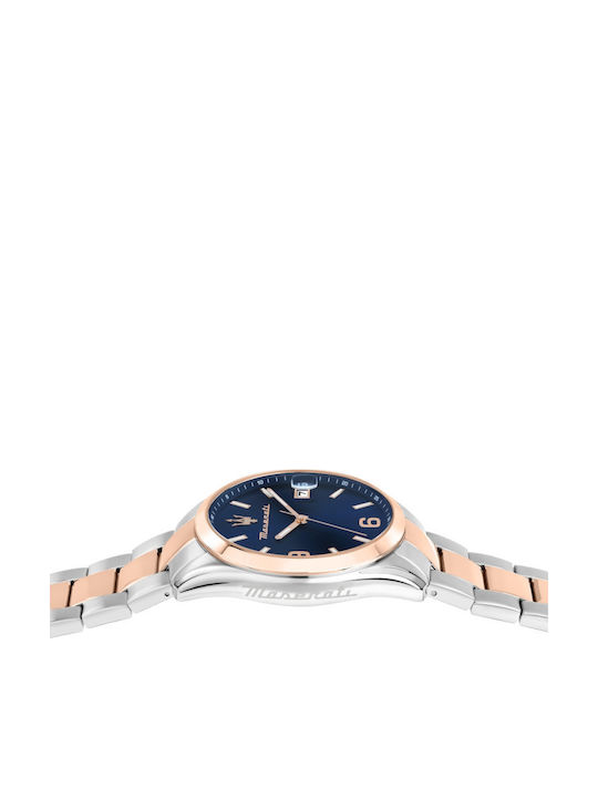 Maserati Men's Watch 44mm Chronograph Battery with Metal Bracelet