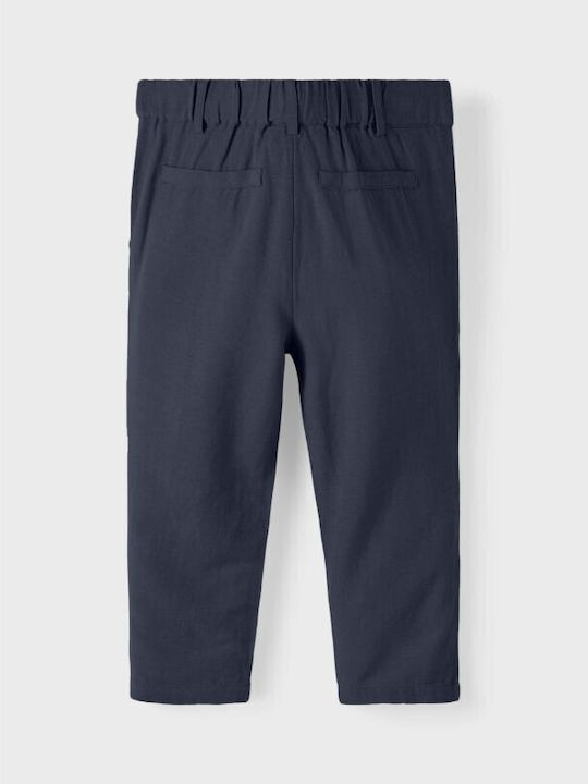 Name It Boys Fabric Trouser Navy Blue