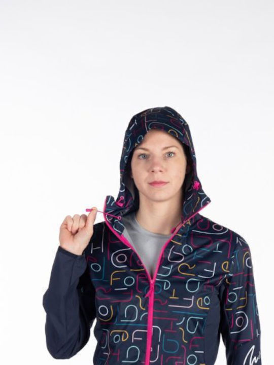 Women's Running Short Sports Jacket for Winter with Hood