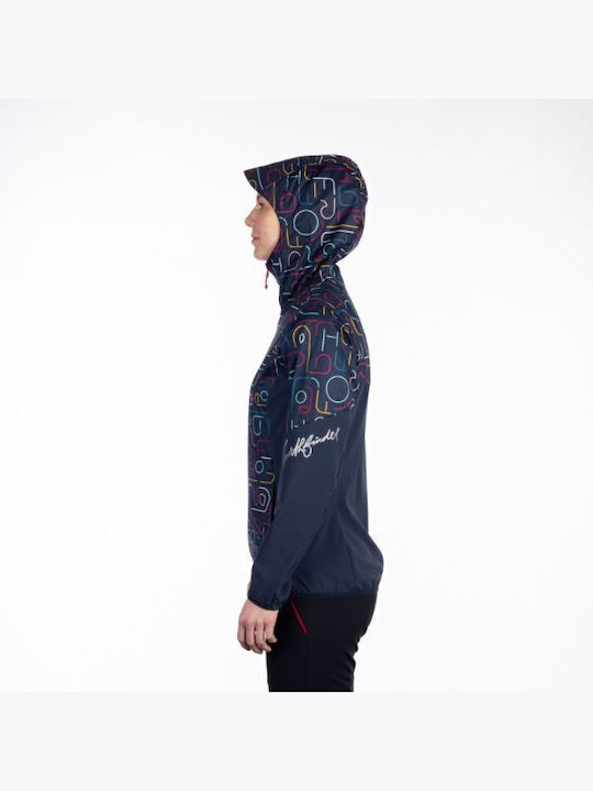 Women's Running Short Sports Jacket for Winter with Hood
