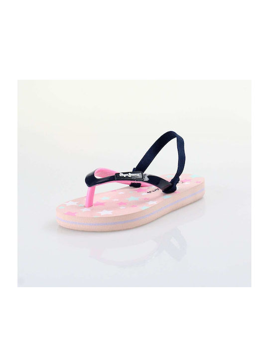 Pepe Jeans Kids' Flip Flops Pink Dorset Stars