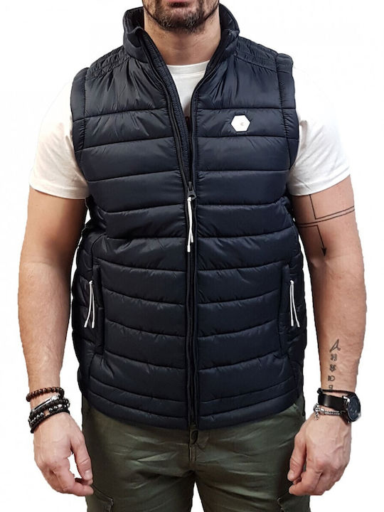 Ärmellos Jacke Marineblau