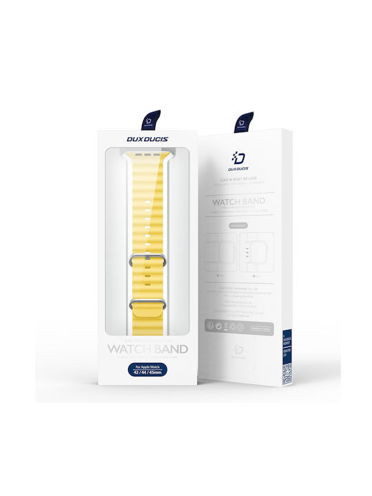Dux Ducis Oceanwave Version Strap Silicone Yellow (Apple Watch 44/45/46mm/Ultra 49mm)