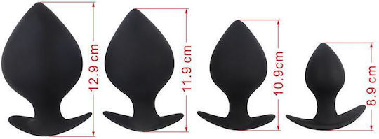 Chisa Novelties Black Mont Renegade Spade Plug Kit Anale Plugs Elektrische Gitarren Black 12.9cm