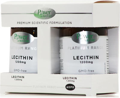 Power Of Nature Platinum Range Lecithin 1200mg 2 x 60 capsule