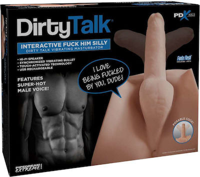 Pipedream PDX Male Dirty Talk Fuck Him Silly Masturbator mit Vibration RD533