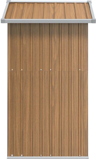 Metallic Garden Shed Galvanized Brown M1.26xW0.975xH1.77m