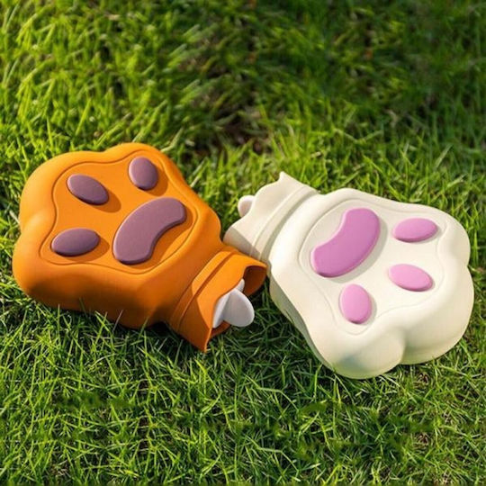 Dog Paw Θερμοφόρα σε Καφέ χρώμα Γενικής Χρήσης 16.2x13cm 450ml