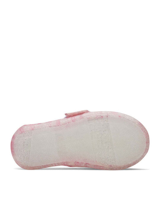 Kids Espradrilles with Hoop & Loop Closure Pink Alpargata
