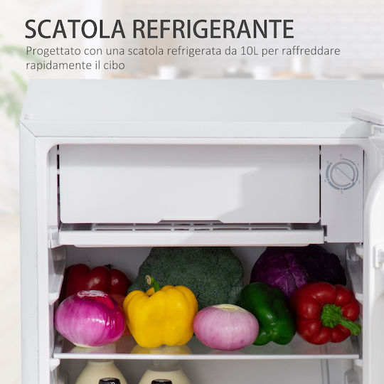 HomCom Mini Bar 91lt Î83xL47xA44cm. Alb 800-129V90WT