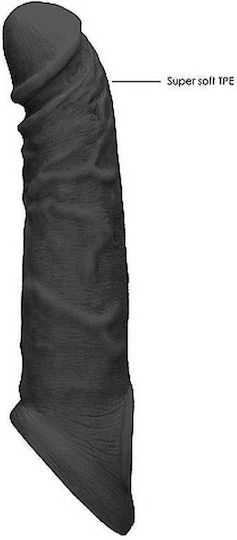 Shots RealRock Penis Sleeve Black 20cm