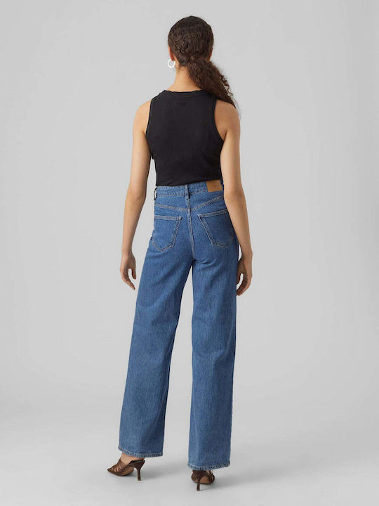 Damen Sommer Bluse Baumwolle Ärmellos Schwarz