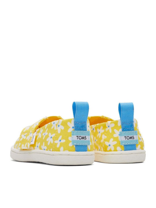 Kids Espradrilles with Hoop & Loop Closure Yellow Alpargata