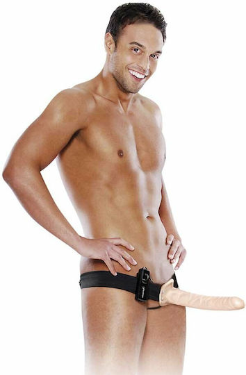 Pipedream Fetish Fantasy Series Vibrating Harness με Dildo 25cm και Δόνηση στο χρώμα του δέρματος