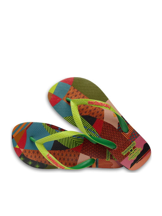 Gerando Falcoes Frauen Flip Flops in Grün Farbe