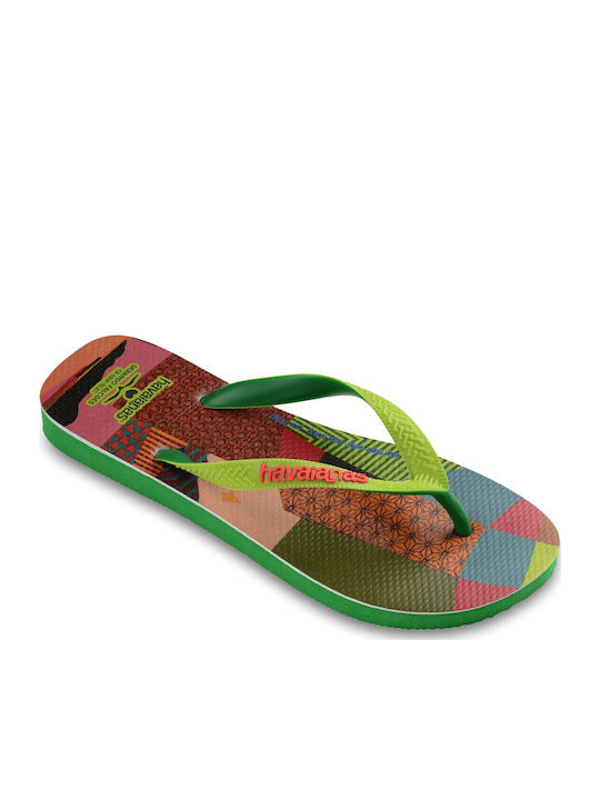 Gerando Falcoes Frauen Flip Flops in Grün Farbe