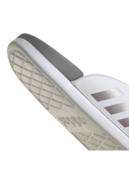 Adidas Adilette Comfort Frauen Flip Flops in Weiß Farbe