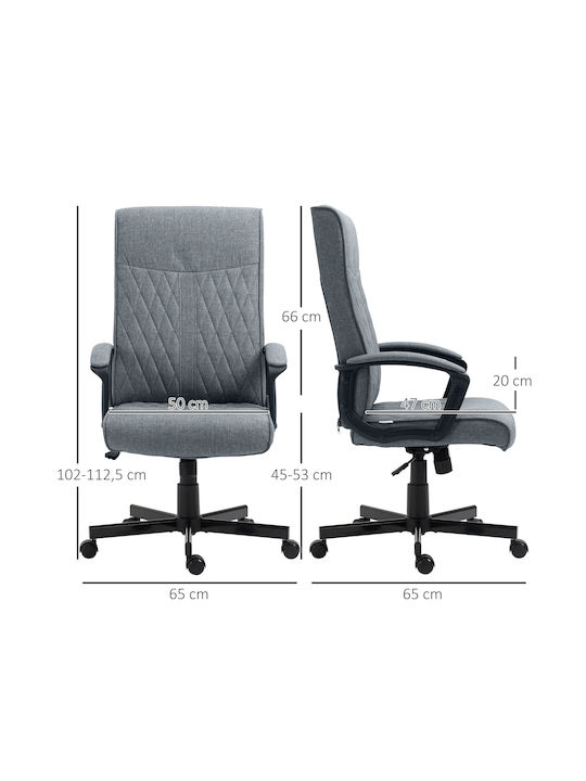 Vinsetto Office Chair with Grey Recline
